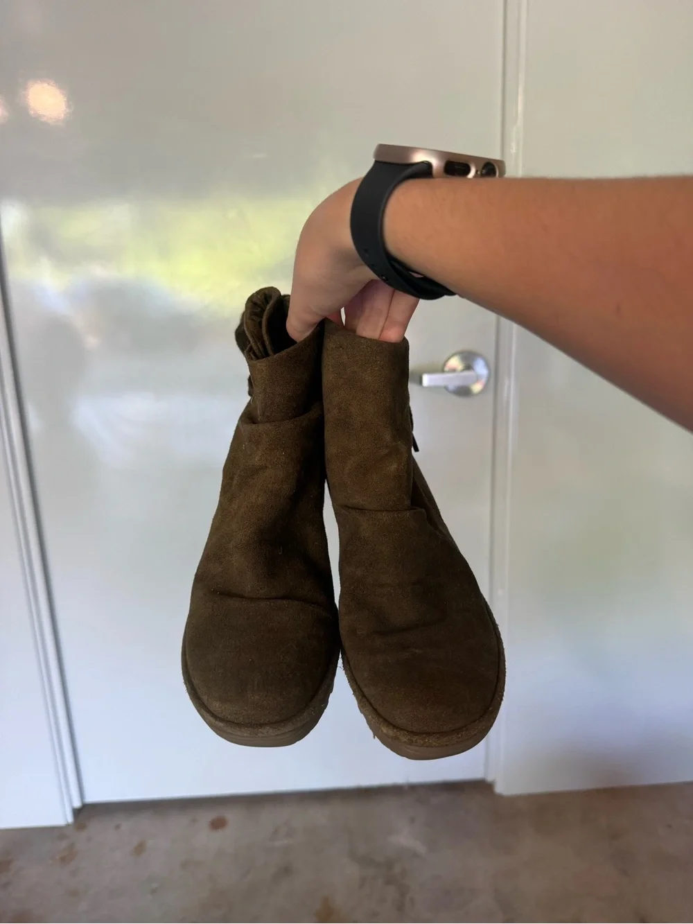 Fly London Olive Green Wedges - 38